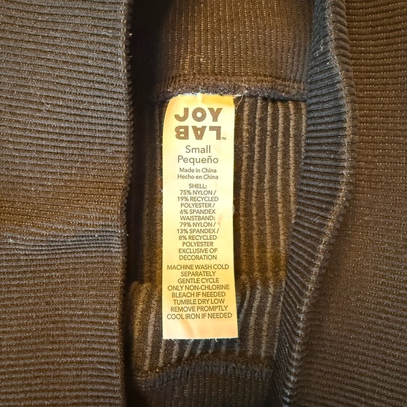 JoyLab Black Ribbed Bike Shorts - Picture 6 of 6